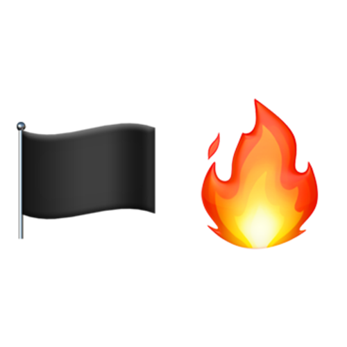 🏴🔥 Emoji Domain iOS rendering